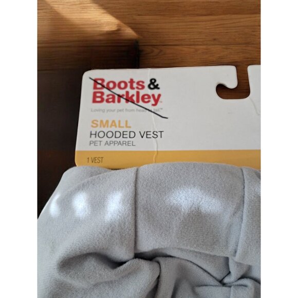 Boots & Barkley Size Small Gray Hooded Dog Cat Vest - Picture 2 of 5